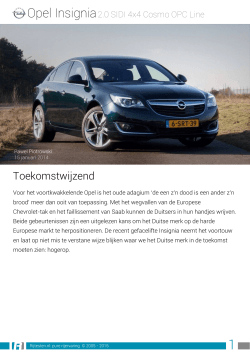 Rijtesten.nl: test Opel Insignia
