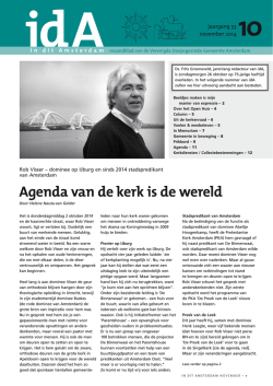 ida november 2014 - Verenigde Doopsgezinde Gemeente Amsterdam