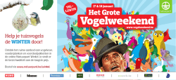 Help je tuinvogels de winTer door!