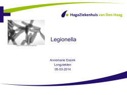 Legionella - HagaZiekenhuis