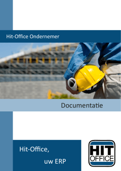 Hit-Office, uw ERP Documentatie