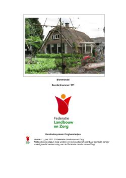 jaarverslag 2013 - Zorgboerderij blommendal