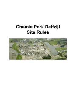 Site Rules - Chemie Park Delfzijl