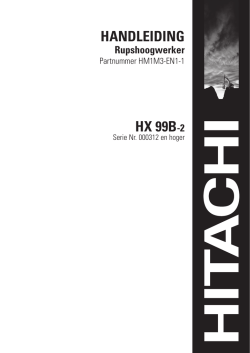 HANDLEIDING HX 99B-2