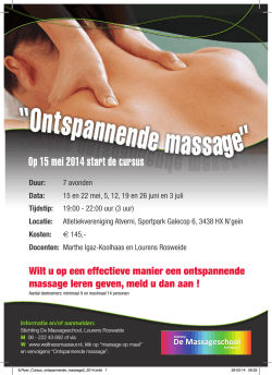 “Ontspannende massage” - Igaz Real