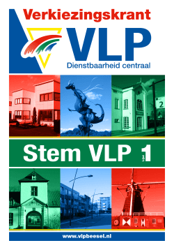 Download hier de VLP Verkiezingskrant in PDF