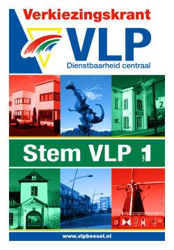 Download hier de VLP Verkiezingskrant in PDF