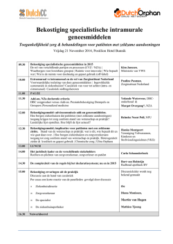 Programma Bekostiging intramurale