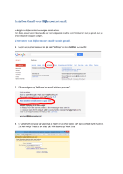 Hoe synchroniseer ik mijn bijlescontact met GMail?