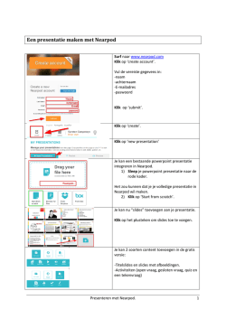 Een presentatie maken met Nearpod