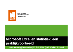 statistiek met Excel
