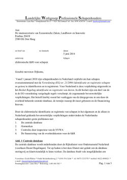 een brief aan de staatssecretaris