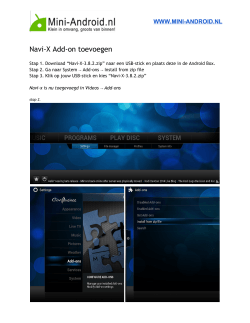 Navi-X Add-on toevoegen