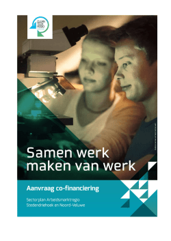 het Sectorplan - Maak het in de Stedendriehoek