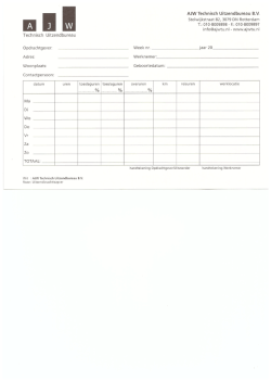 Download hier het werkbriefje van AJW Technisch Uitzendbureau