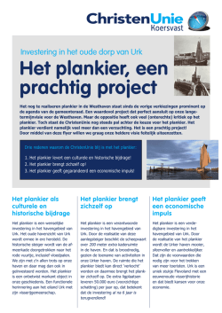 Download de flyer - ChristenUnie Urk