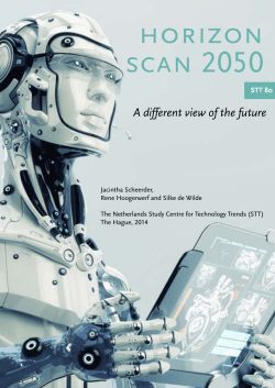 horizon scan 2050 - Stichting Toekomstbeeld der Techniek