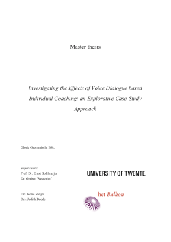 Master thesis - University of Twente Student Theses
