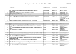 Lijst ingekomen stukken Provinciale Staten 26 februari 2014
