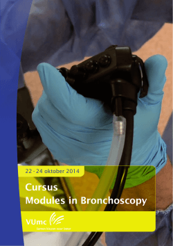 190. Cursus Modules in Bronchoscopy 5 augustus 2014