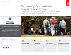 The University of Auckland delivers engaging online
