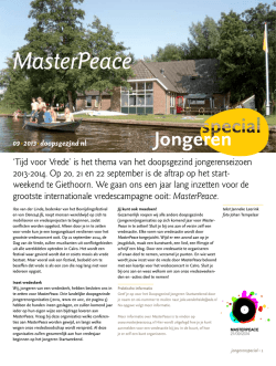 Jongerenspecial - Algemene Doopsgezinde Soci&euml;teit