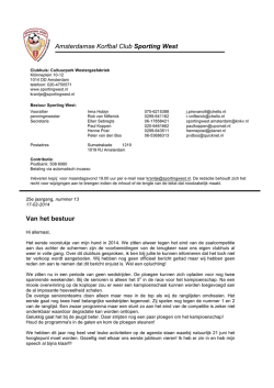 Het clubblad van 17 februari 2014