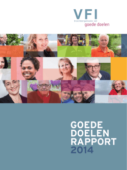 GOEDE DOELEN RAPPORT 2014