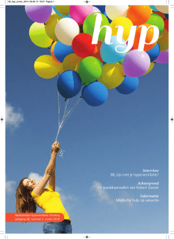 Hyp zomer 2014 - Anna Teresa Bellinzis