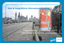 Geografische informatieuitwisseling: case Gent