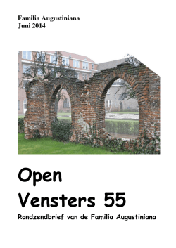 PDF-versie van Open Vensters - Familia Augustiniana Nederland