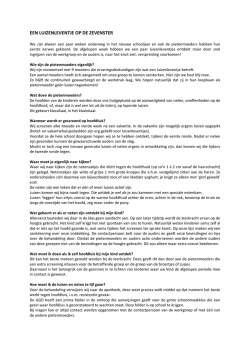 EEN LUIZENLEVENTJE OP DE ZEVENSTER