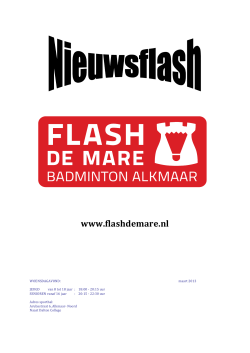 Nieuwsflash 2013 03