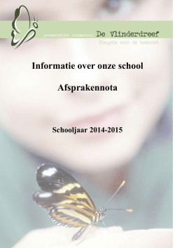 Afsprakennota 2014-2015
