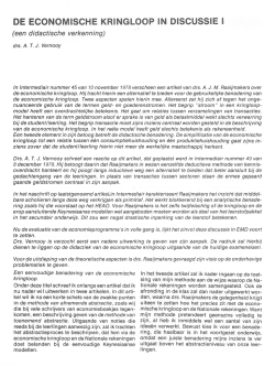 De economische kringloop in discussie I
