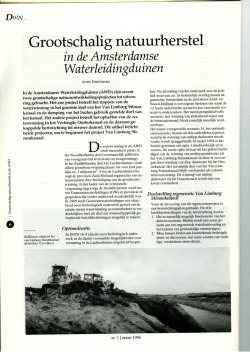 Grootschalig natuurherstel in de Amsterdamse - antje