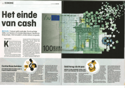Het einde van cash - Vereniging geld