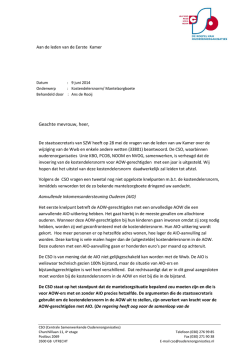 een brief - Unie KBO