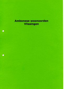 71 Ambonese woonoorden Vlissingen, 1978-1983