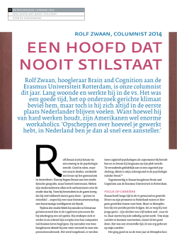Een hoofd dat nooit stilstaat