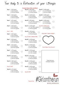 Create those Abs and Butt Schema by Girlontherun.nl