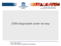 DSM-diagnostiek onder de loep
