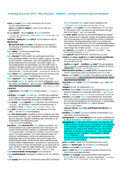 blauw in Pinkhof Geneeskundig woordenboek