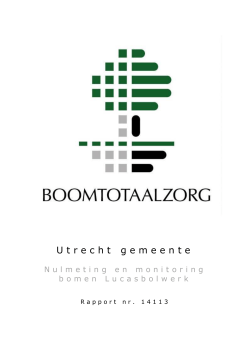 Gemeente Utrecht Nulmeting en Monitoren bomenrapport