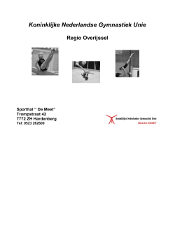 Wedstrijd 1 - Gymnastiek vereniging Nieuwleusen (GVN)