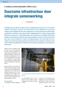 Duurzame infrastructuur door integrale samenwerking