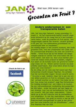 JAN bijeenkomst: Levarht