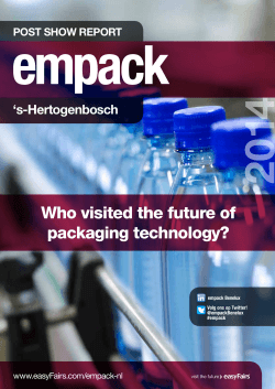 Bekijk de volledige bezoekersanalyse van Empack 2014