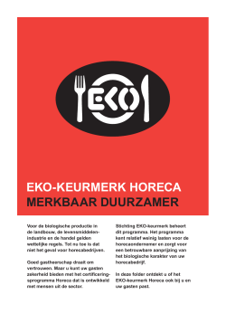 Folder EKO-horeca - EKO