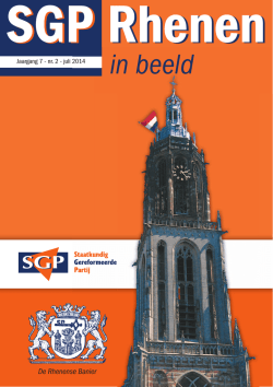 in beeld - SGP Rhenen